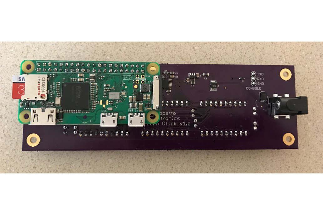 Raspberry Pi Zero Clock from Geppetto Electronics on Tindie