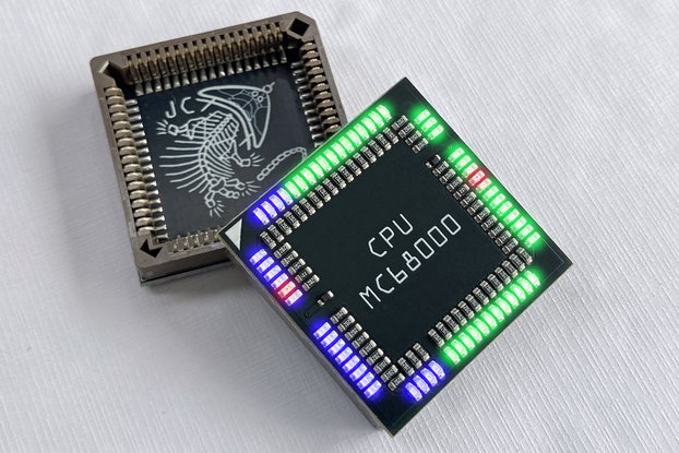 LED BlinkHAT for Motorola 68000 CPU