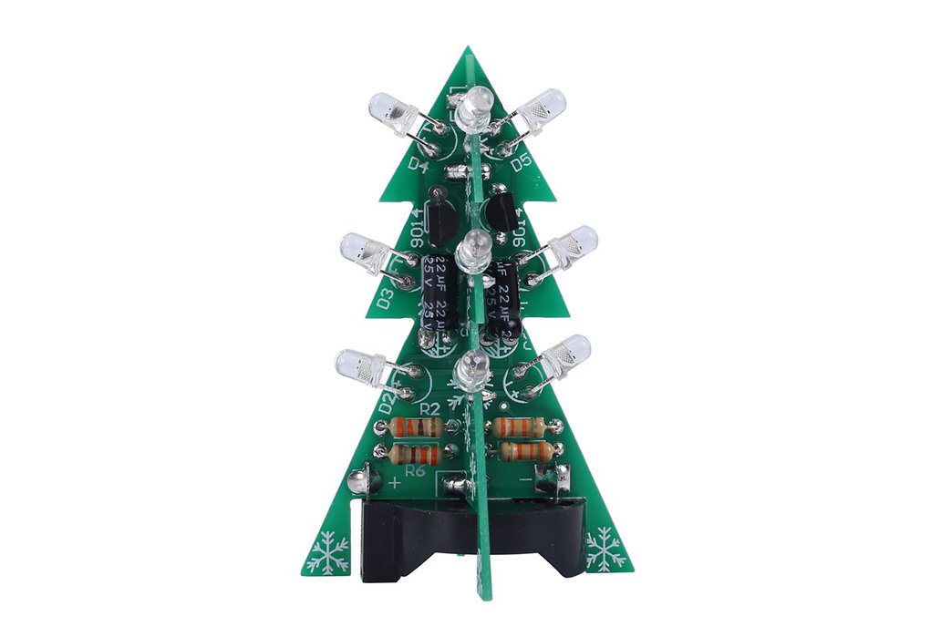 3D Mini PCB LED Christmas Tree DIY Kit 1