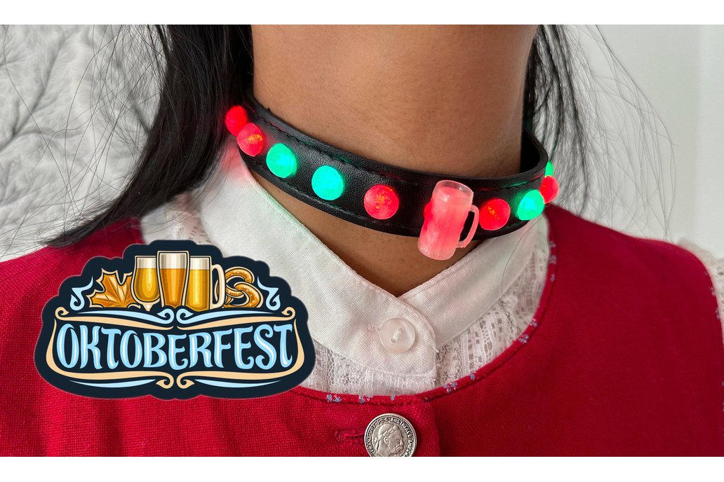 Wiesn LED - Handmade necklace -Choker Oktoberfest 1