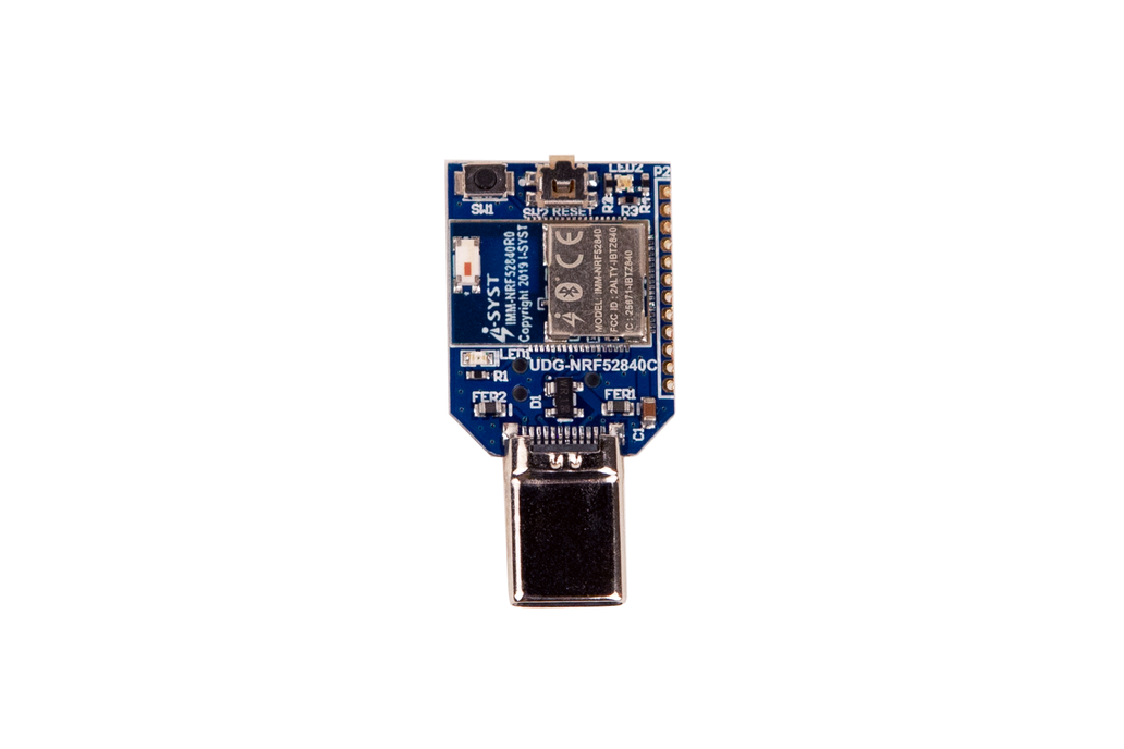 kreupel logica hengel nRF52840 Bluetooth 5 USB Type-C Dongle from I-SYST on Tindie