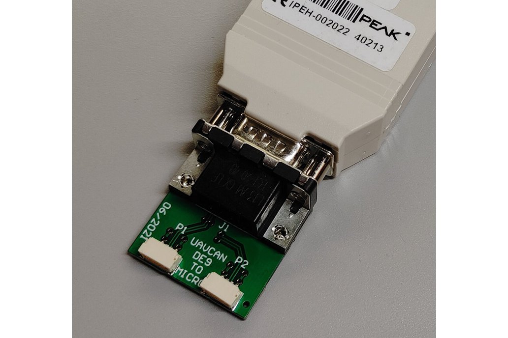 UAVCAN D-sub (DE9) to Micro (JST-GH 4pos) 1