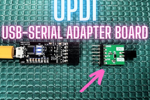 UPDI to USB-Serial Programming Adapter