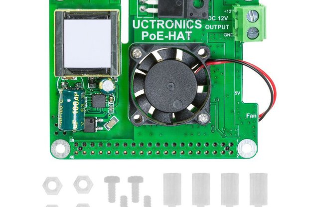 PoE HAT 5V 3A with Cooling Fan