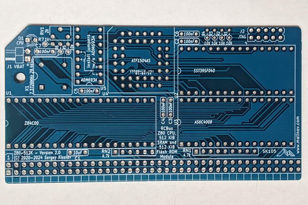 Z80-512K - RCBus Module: PCB and CPLD