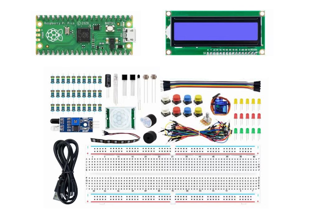 Raspberry Pi Pico Basic Starter Kit with LCD1602 1