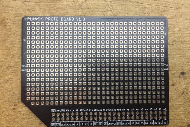 Planck 6502 prototype board