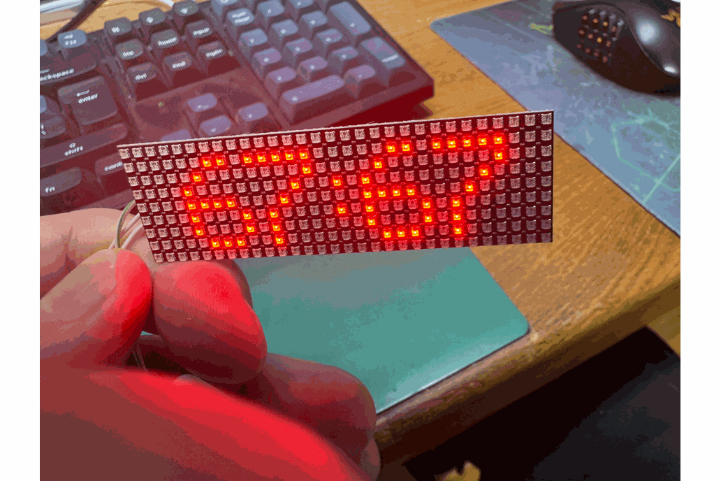 Stackable 30x9 (270 LED) WS2812 grid (2.54mm) 1