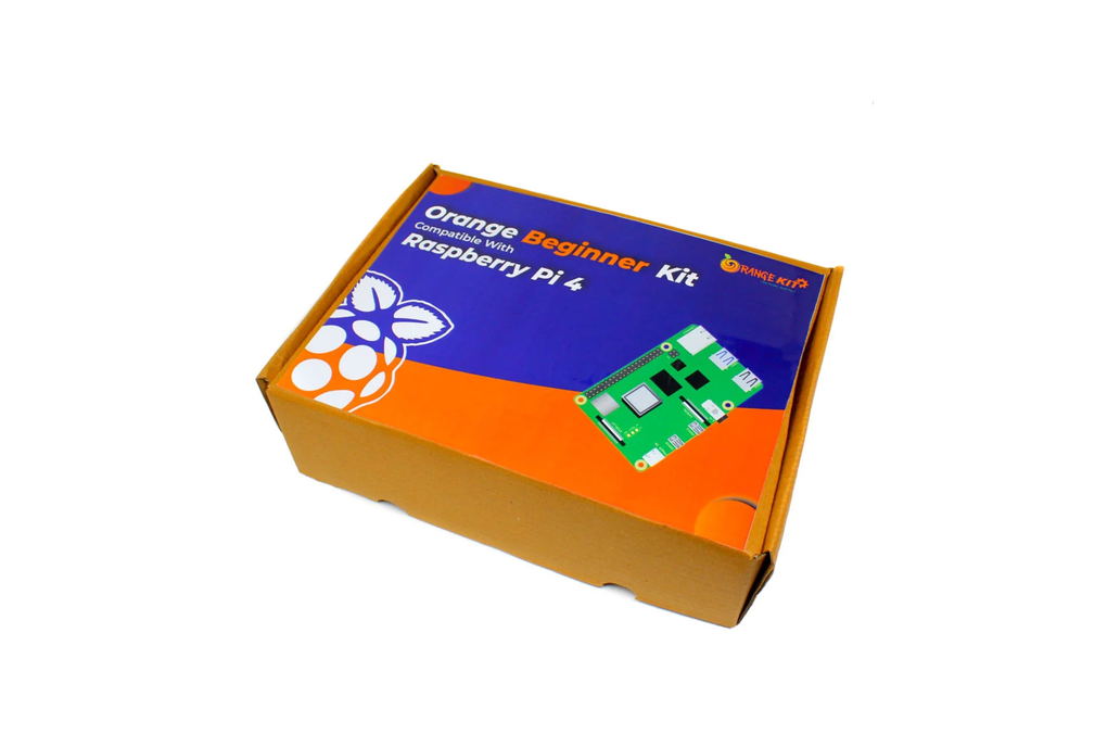 Orange Raspberry pi 4 Beginner Kit 1