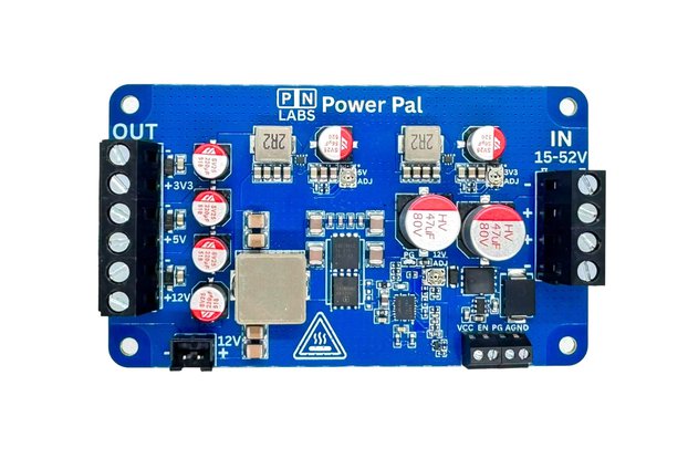 Power Pal: 15-52 V Buck Regulator 3.3, 5 and 12 V