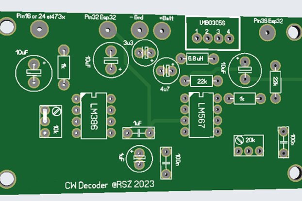 ATS25 CW-Decoder Module for ESP32 -SI473X Radio