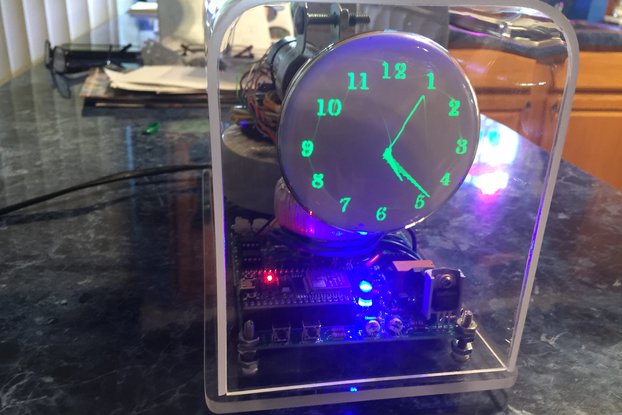 Oscilloscope Clock 3RP1 CRT assembled / wifi & GPS