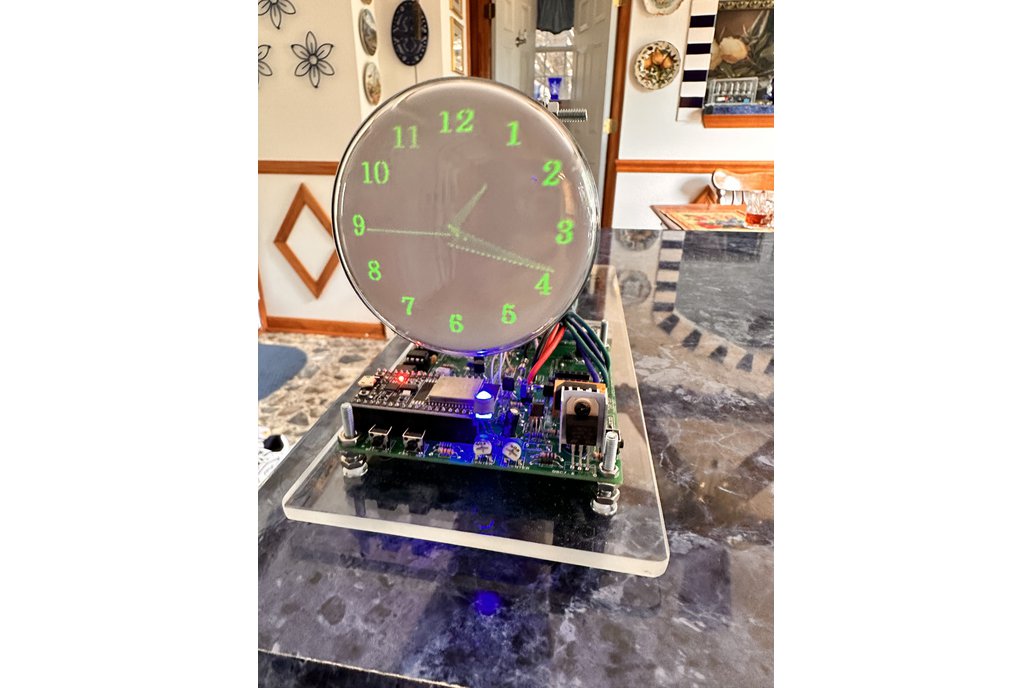 Oscilloscope Clock 3GP1 CRT assembled with wifi 1