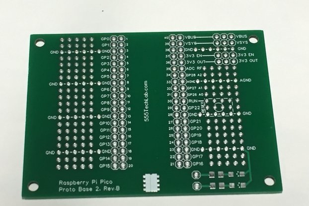Prototype Base PCB for Raspberry Pi Pico