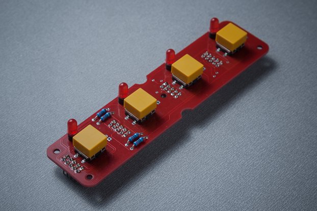 BL41 - 4 (4x1) tactile buttons + LED module