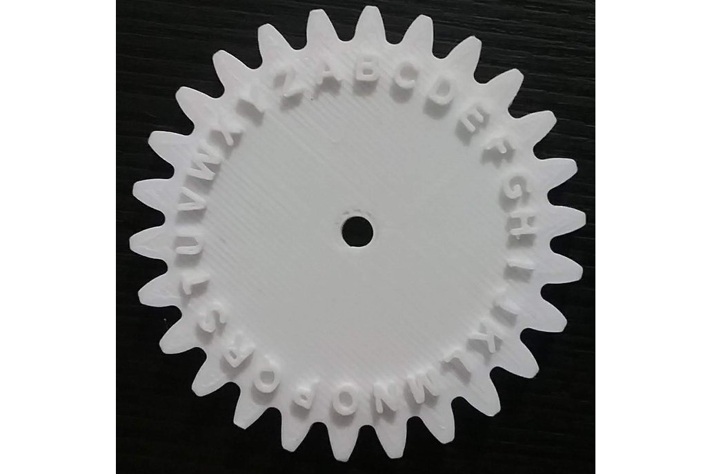 Geared Wheel Enigma Machine A Substitution Cipher From Arduino Enigma On Tindie