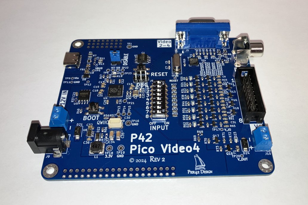 RPi Pico RP2040 4x Video PAL/NTSC Board 1