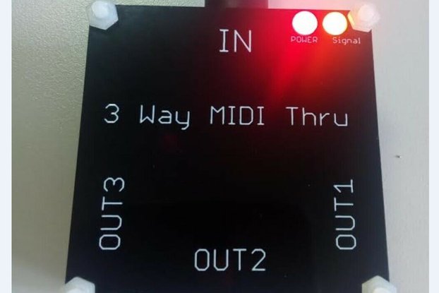 3 way MIDI Thru Splitter (Powered from MIDI buss)