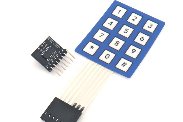 Numerical Flexible Keypad Matrix UART Serial Out