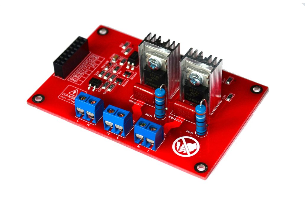 2CH AC Dimmer Module Controller Board V2.0 1