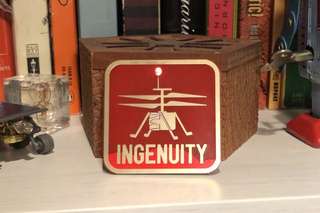 Ingenuity Mars Helicopter Badge (assembled)