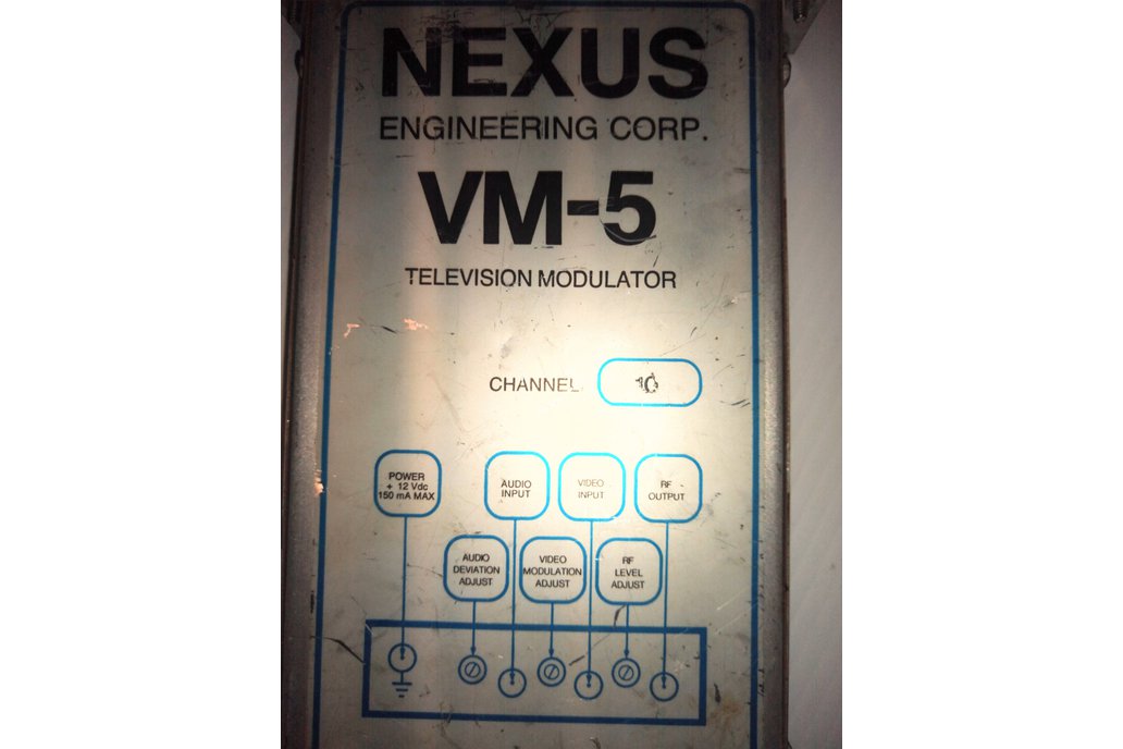 Nexus Engineering Corp. VM-5 VHF TV Modulator-Ch10 1