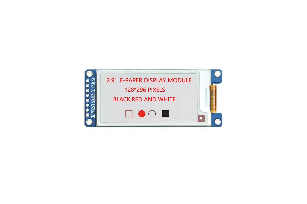 2.9 inch E-ink Display Module HAT 296x128 SPI 1