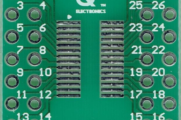 QSOP28, SSOP28 0.635mm(0.025") to 2 x IDC2x7