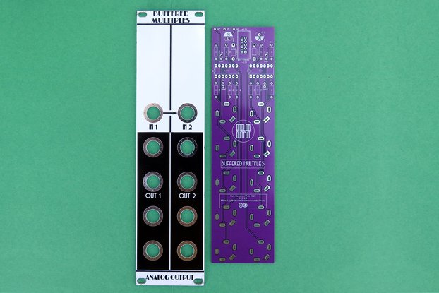 Buffered multiples synth module PCB and panel