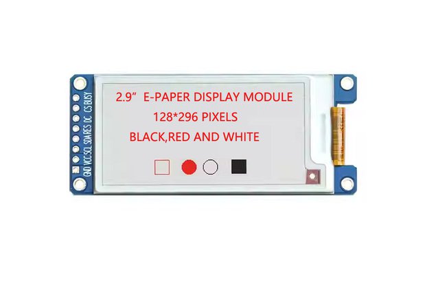 2.9 inch E-ink Display Module HAT 296x128 SPI