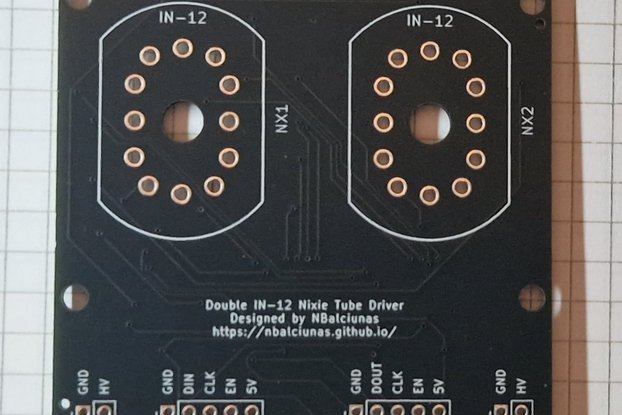 Double IN-12 Nixie Tube Driver